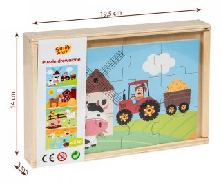 Puzzle drewniane 4 obrazki