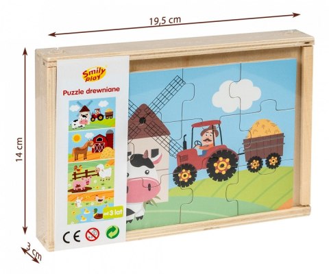 Puzzle drewniane 4 obrazki