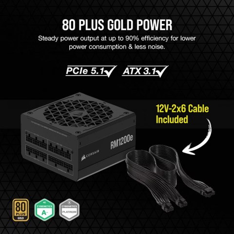 Zasilacz RM1200e PCIe5.1 80+GOLD F.MODULAR ATX3.1