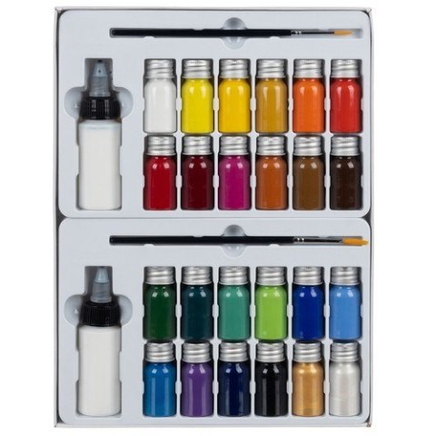 Farby do tkanin- 24szt. 300ml Maaleo 22948 Maaleo Farby do tkanin- 24szt. 300ml Maaleo 22948 Maaleo