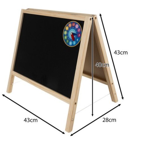 Tablica kredowa magnetyczna 40x40 cm 25571 Polski producent