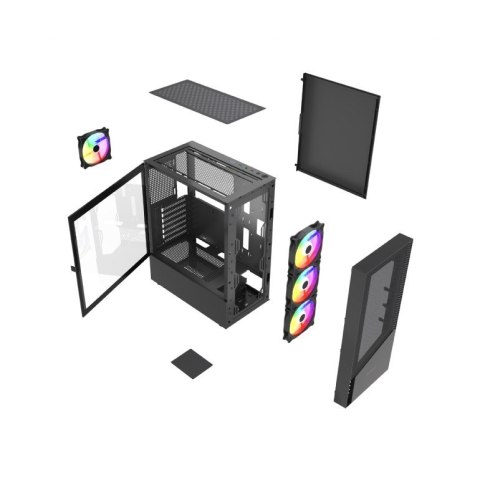 Obudowa Midi Tower Fornax 4300 ATX Czarna