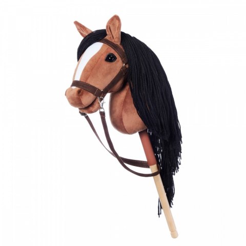 Koń na kiju Hobby Horse HOPPIHORSE A3 Bay - ciemny brąz, maść gniada