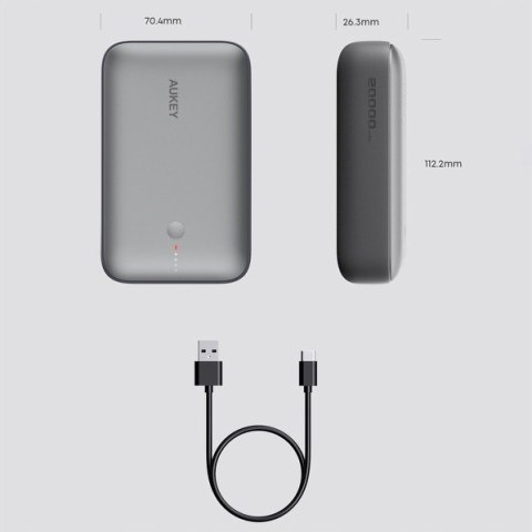 Mini Power Bank PB-Y57| 20000mAh | 22.5W | 2xUSB | PD 3.0 QC 3.0 LED Mini Power Bank PB-Y57| 20000mAh | 22.5W | 2xUSB | PD 3.0 QC 3.0 LED