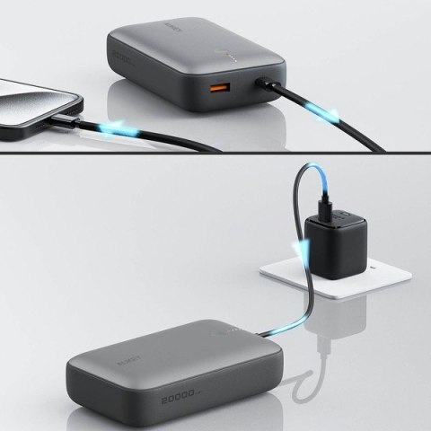 Mini Power Bank PB-Y57| 20000mAh | 22.5W | 2xUSB | PD 3.0 QC 3.0 LED Mini Power Bank PB-Y57| 20000mAh | 22.5W | 2xUSB | PD 3.0 QC 3.0 LED