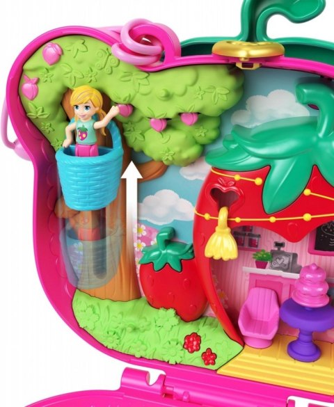 Zestaw figurek Polly Pocket Truskawkowy miś Zestaw kompaktowy Zestaw figurek Polly Pocket Truskawkowy miś Zestaw kompaktowy