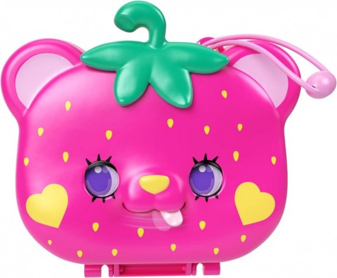 Zestaw figurek Polly Pocket Truskawkowy miś Zestaw kompaktowy Zestaw figurek Polly Pocket Truskawkowy miś Zestaw kompaktowy