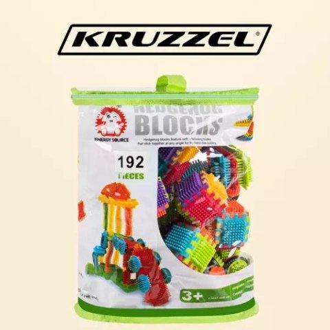Klocki konstrukcyjne- jeżyki 192szt. Kruzzel 20376 Kruzzel Klocki konstrukcyjne- jeżyki 192szt. Kruzzel 20376 Kruzzel