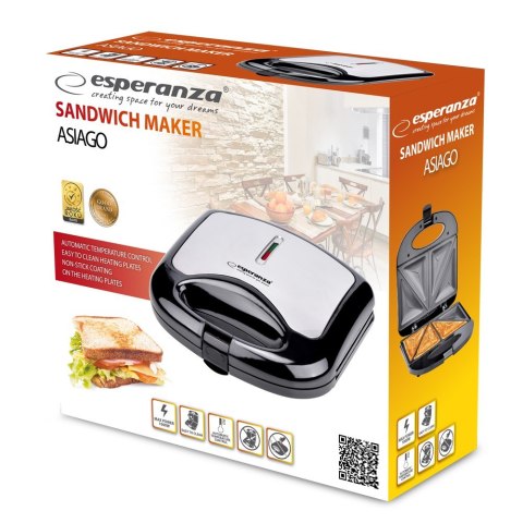 Opiekacz do kanapek 1000W Asiago Opiekacz do kanapek 1000W Asiago