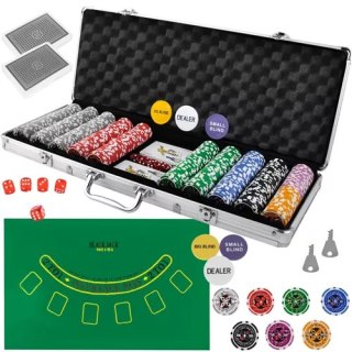 Poker - zestaw 500 żetonów w walizce HQ 23529 Malatec