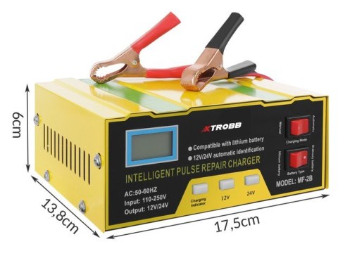 Prostownik do akumulatora 12V/24V Xtrobb Prostownik do akumulatora 12V/24V Xtrobb