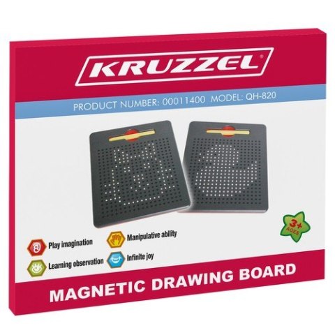 Tablica + kulki magnetyczne + rysik z magnesem Kruzzel Tablica + kulki magnetyczne + rysik z magnesem Kruzzel