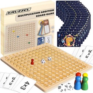 Tabliczka mnożenia - gra planszowa Kruzzel 24639 Kruzzel