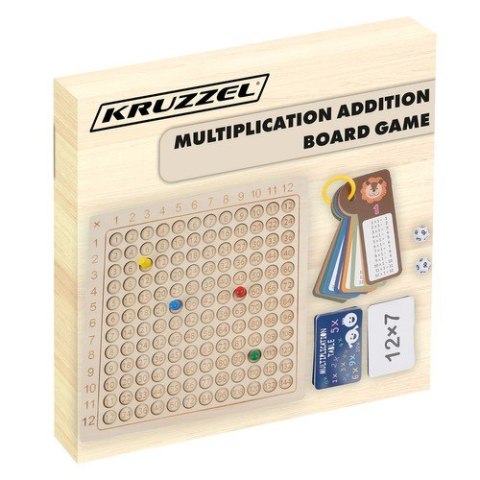 Tabliczka mnożenia - gra planszowa Kruzzel 24639 Kruzzel