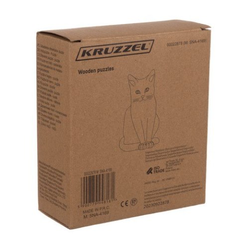 Układanka drewniana- puzzle Kruzzel 22878 Kruzzel Układanka drewniana- puzzle Kruzzel 22878 Kruzzel