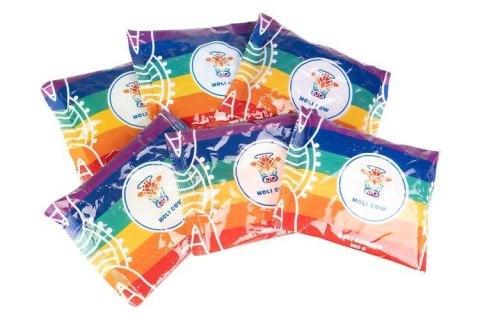 Kolorowy proszek Holi- zestaw 6x100g Holi Cow