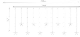 Kurtyna świetlna 108LED - multikolor 31V KŚ11319 Iso Trade