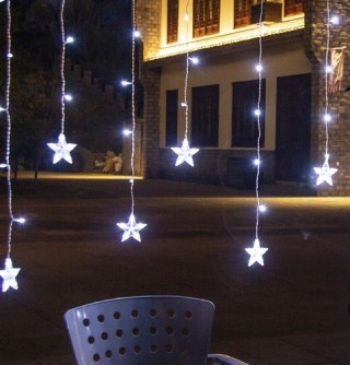 Kurtyna świetlna 108LED - zimny biały 31V KŚ11322 Iso Trade