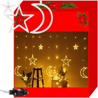 Kurtyna świetlna 138LED -ciepły biały 31V KŚ11329 Iso Trade