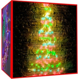 Lampki 200 LED - włosy anioła - multicolor 12V Iso Trade