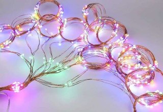 Lampki 200 LED - włosy anioła - multicolor 12V Iso Trade