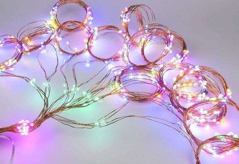 Lampki 200 LED - włosy anioła - multicolor 12V Iso Trade Lampki 200 LED - włosy anioła - multicolor 12V Iso Trade