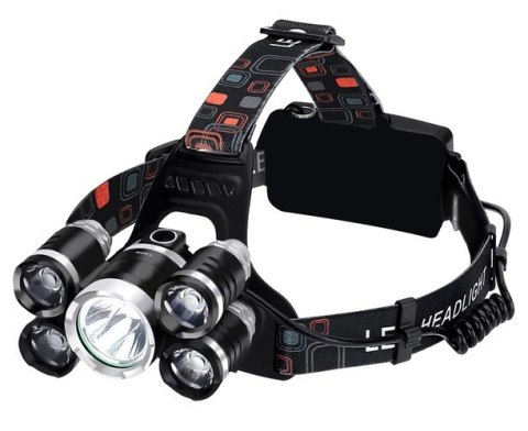 Latarka czołowa 5 x LED T6 CREE Trizand Latarka czołowa 5 x LED T6 CREE Trizand