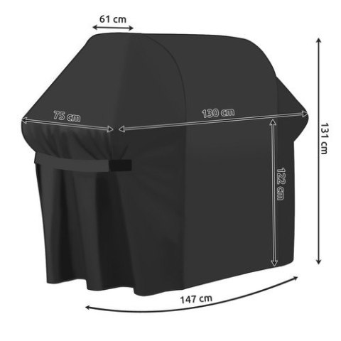Pokrowiec na grill ogrodowy 147x61x122cm Kaminer