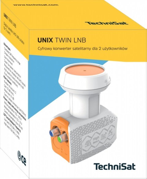 Konwerter satelitarny UNIX TWIN LNB Konwerter satelitarny UNIX TWIN LNB