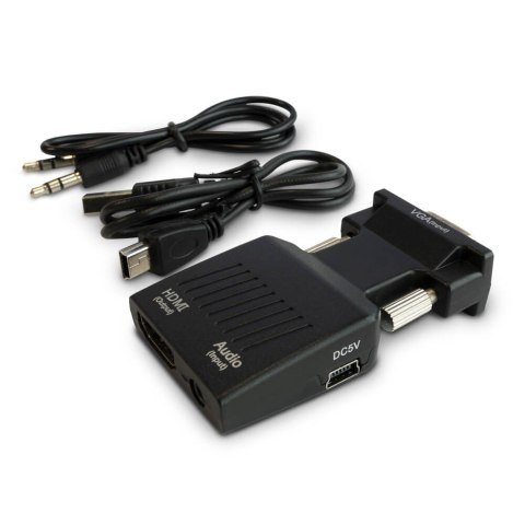 Konwerter VGA do HDMI, Audio, Full HD, CL-145 Konwerter VGA do HDMI, Audio, Full HD, CL-145