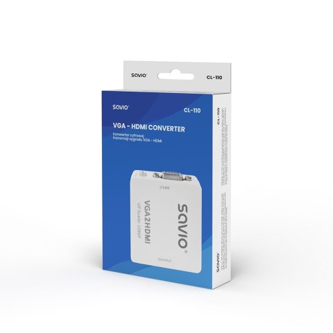 Konwerter/Adapter VGA - HDMI Full HD/1080p 60Hz, CL-110 Konwerter/Adapter VGA - HDMI Full HD/1080p 60Hz, CL-110