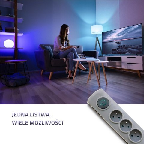 Listwa antyprzepięciowa | 6 gniazd | 5m Listwa antyprzepięciowa | 6 gniazd | 5m