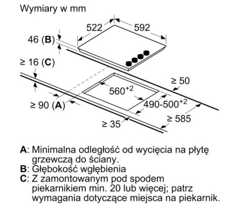 Płyta ceramiczna PKE612CA2E Płyta ceramiczna PKE612CA2E