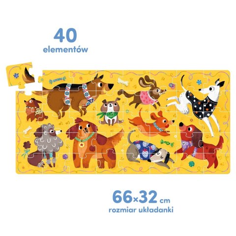 Puzzle 40 elementów Hau - Pieski Puzzle 40 elementów Hau - Pieski