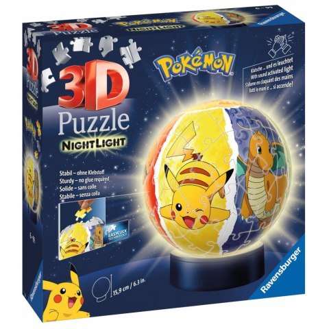 Puzzle 72 elementy 3D Świecąca Kula Pokemon Puzzle 72 elementy 3D Świecąca Kula Pokemon
