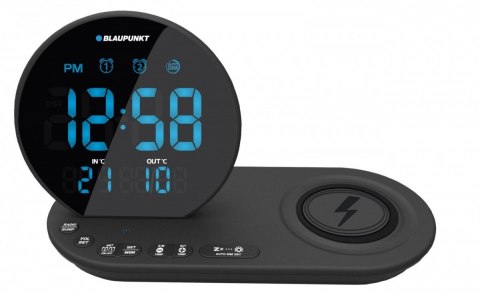 Radiobudzik FM PLL/Alarm/USB/CR85BK CHARGE/Ładowanie bezprzewodowe/Temperatura wewnętrzna/zewnętrzna/czarny Radiobudzik FM PLL/Alarm/USB/CR85BK CHARGE/Ładowanie bezprzewodowe/Temperatura wewnętrzna/zewnętrzna/czarny