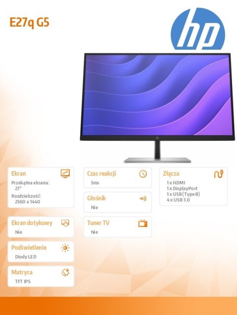 Monitor E27q G5 QHD 6N6F2AA Monitor E27q G5 QHD 6N6F2AA
