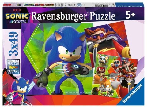 Puzzle 3x49 elementów Sonic Prime Puzzle 3x49 elementów Sonic Prime