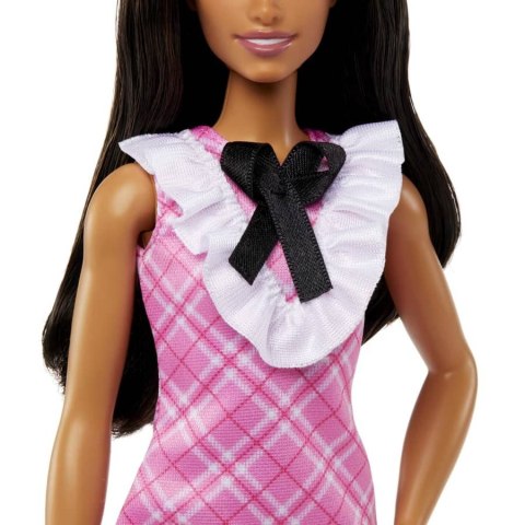 Barbie Fashionistas lalka w różowej kraciastej sukience Barbie Fashionistas lalka w różowej kraciastej sukience