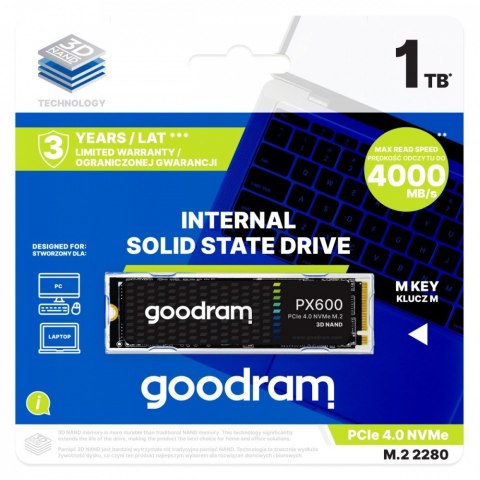 Dysk SSD PX600 1TB M.2 PCIe 4x4 NVMe 2280 Dysk SSD PX600 1TB M.2 PCIe 4x4 NVMe 2280
