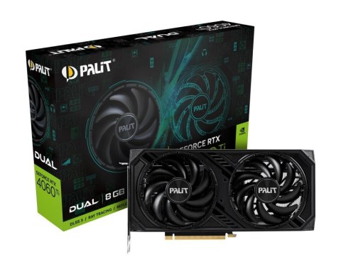 Karta graficzna GeForce RTX 4060 Ti Dual 8GB GDDR6 128bit 3DP/HDMI Karta graficzna GeForce RTX 4060 Ti Dual 8GB GDDR6 128bit 3DP/HDMI