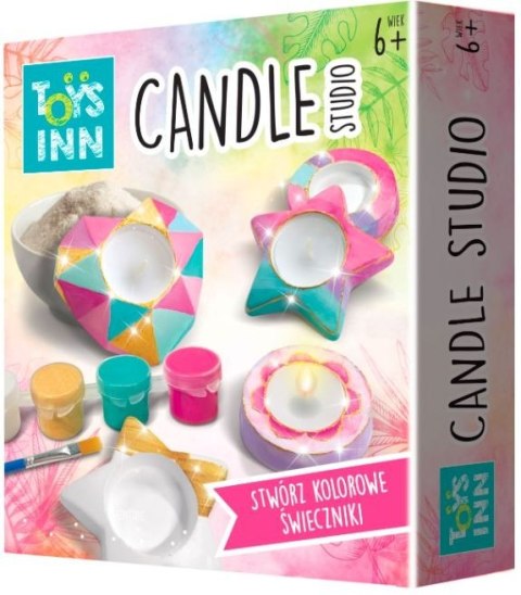 Zestaw kreatywny Candles Studio gipsowe świeczniki Zestaw kreatywny Candles Studio gipsowe świeczniki
