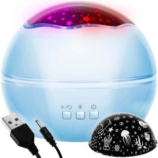 Lampka nocna z projektorem- niebieska LP16858 Izoxis