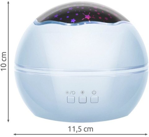 Lampka nocna z projektorem- niebieska LP16858 Izoxis