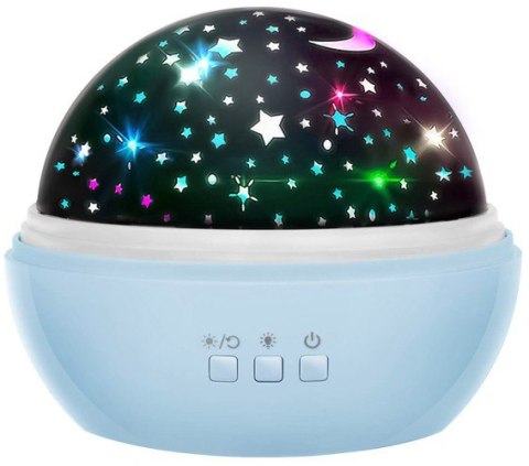 Lampka nocna z projektorem- niebieska LP16858 Izoxis