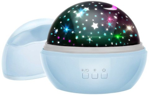 Lampka nocna z projektorem- niebieska LP16858 Izoxis