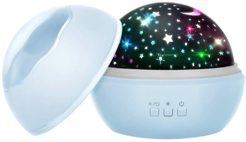 Lampka nocna z projektorem- niebieska LP16858 Izoxis