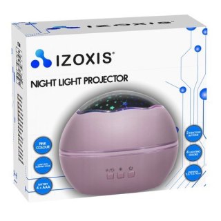 Lampka nocna z projektorem- różowa LP16859 Izoxis