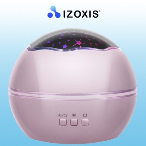Lampka nocna z projektorem- różowa LP16859 Izoxis