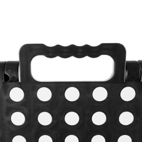 Stołek składany czarno-biały 39cm Malatec